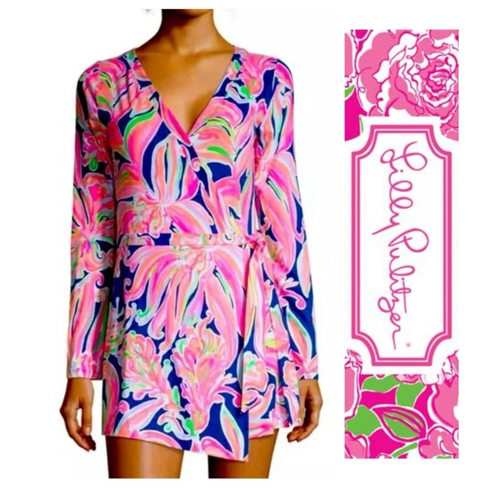 Lilly Pulitzer Pink and Blue Romper